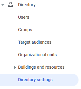 Image of Disabling Student Directory for Students Example